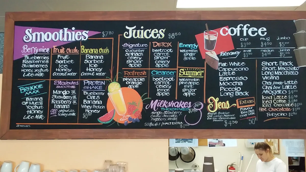 Menu, Soul Foods Coffee