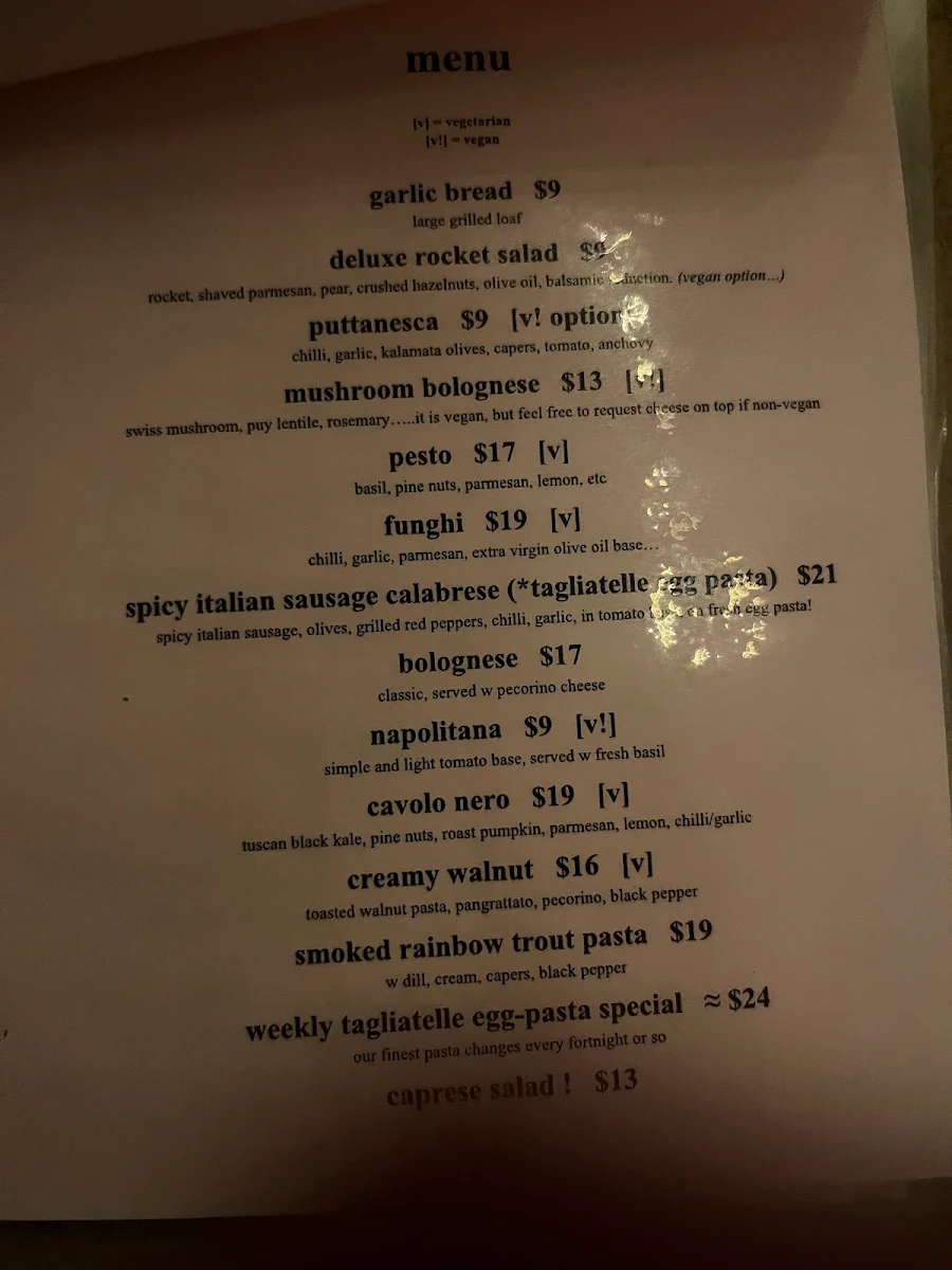 Menu, Good Times