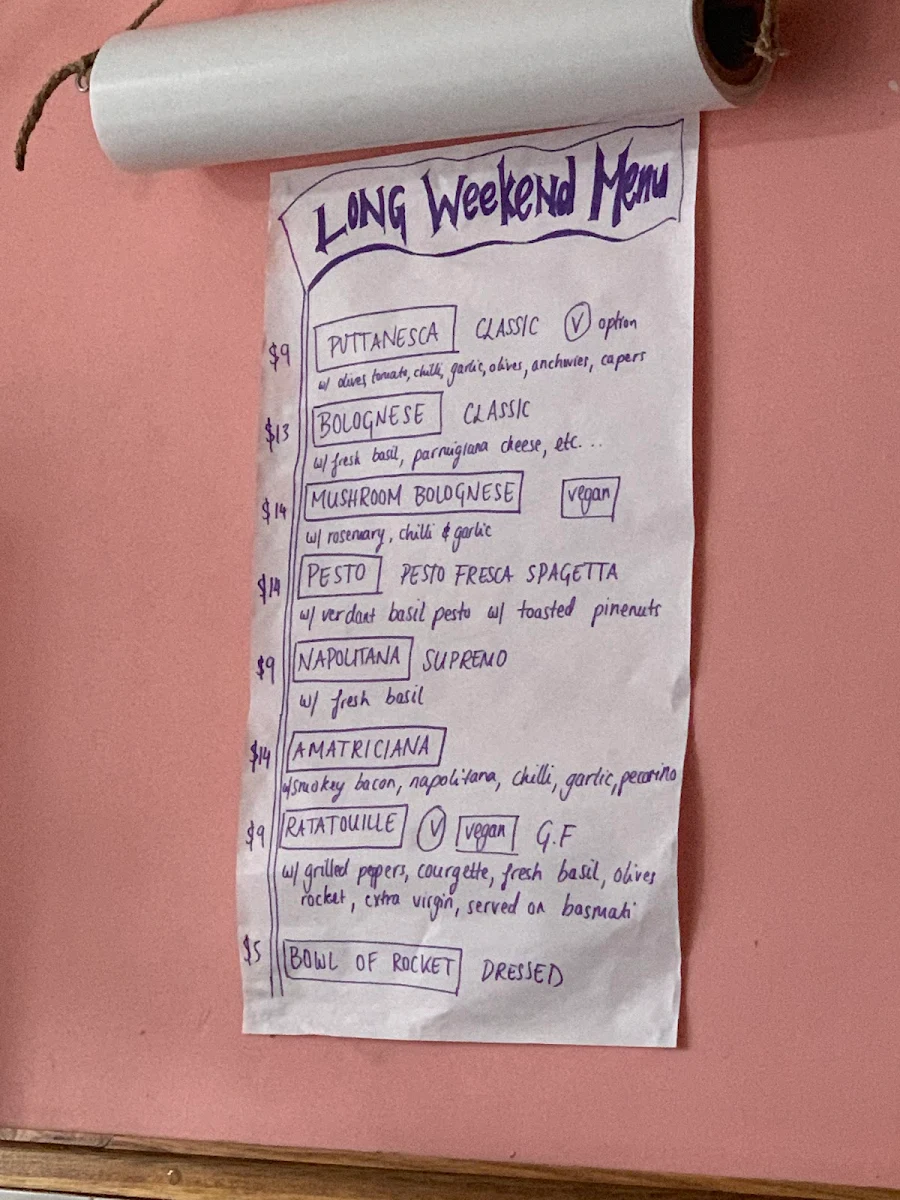 Menu, Good Times