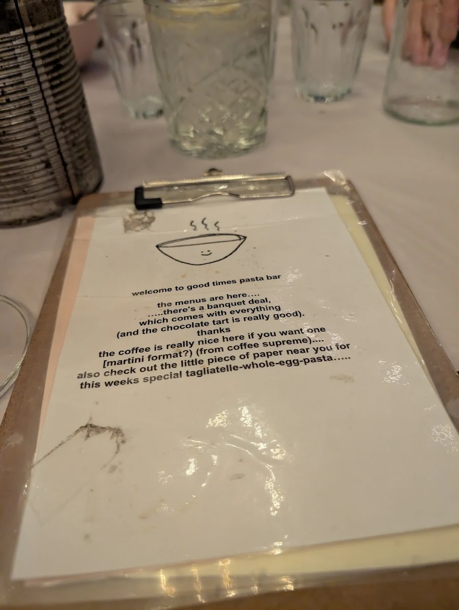 Menu, Good Times