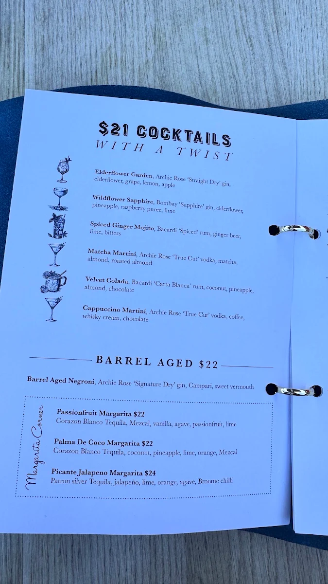 Menu, Mary Mae's Bar & Kitchen