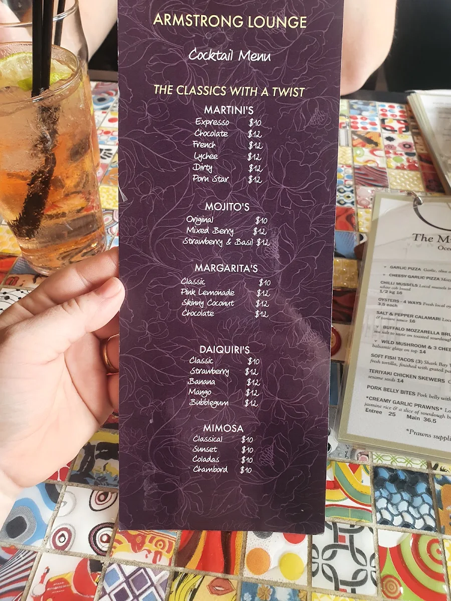 Menu, The Murchison Tavern