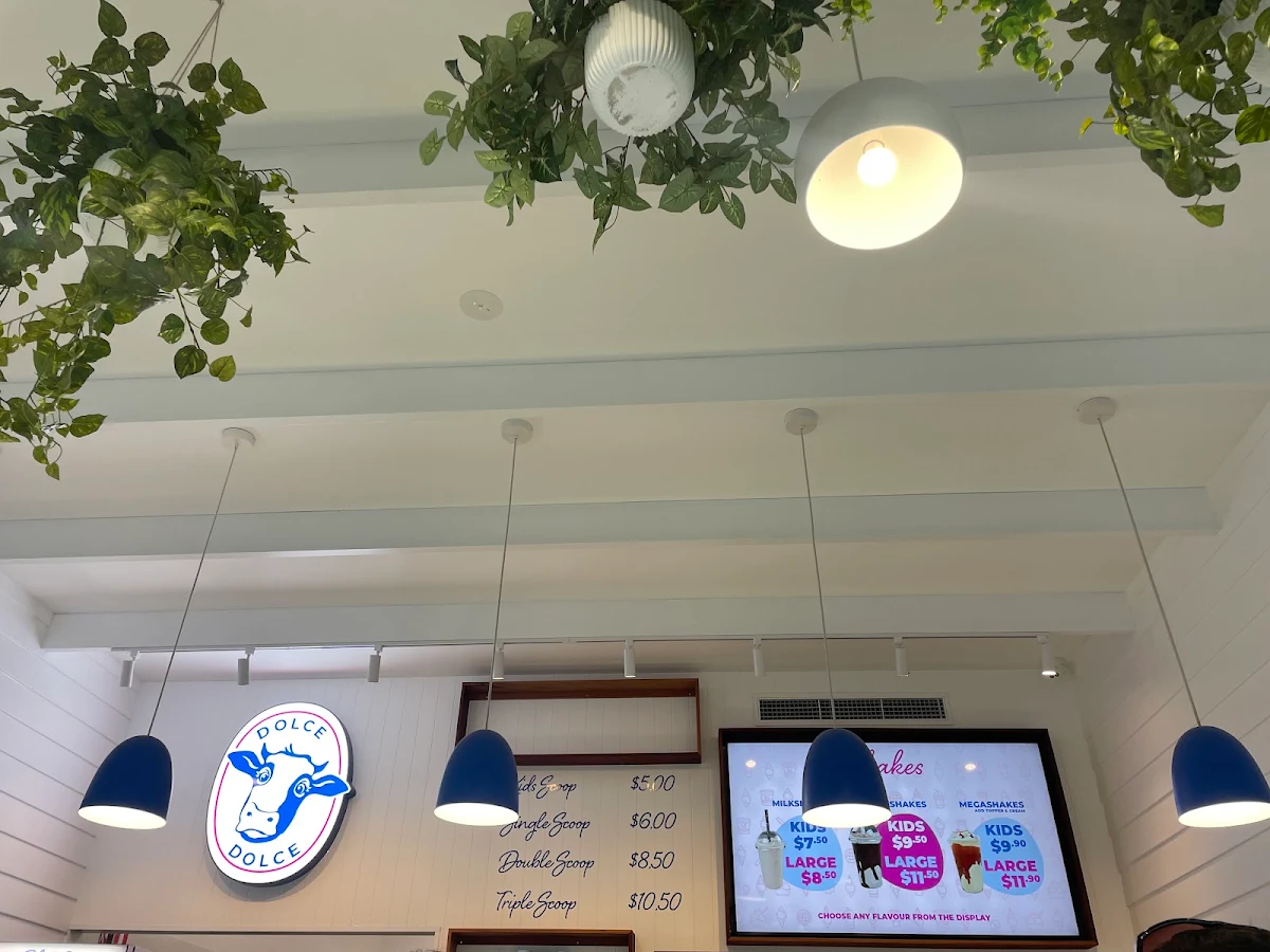 Menu, Blue Cow Gelato Woolgoolga