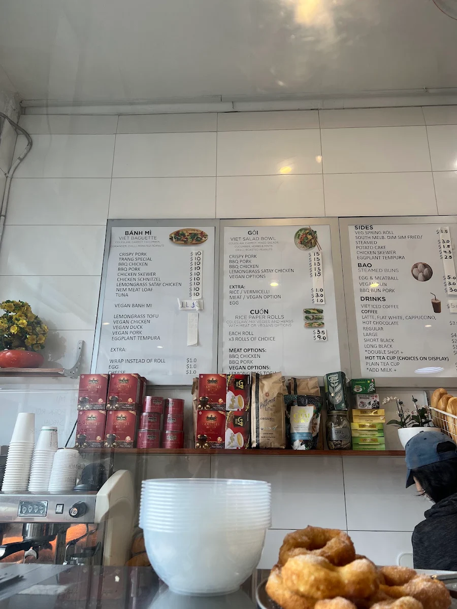 Menu, Trang Bakery and Cafe