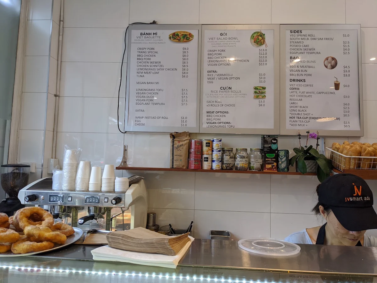 Menu, Trang Bakery and Cafe