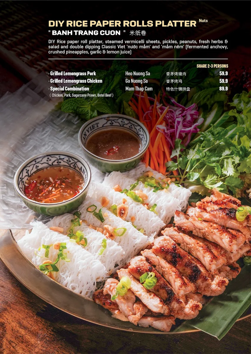 Menu, AN VIET EASTWOOD