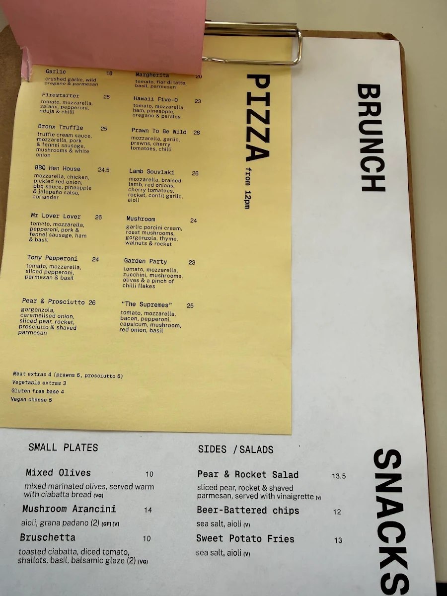 Menu, Luma Kitchen