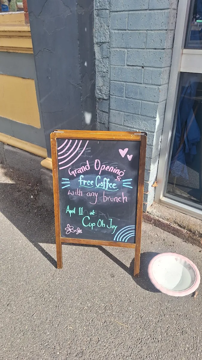 Menu, CUP OH JOY