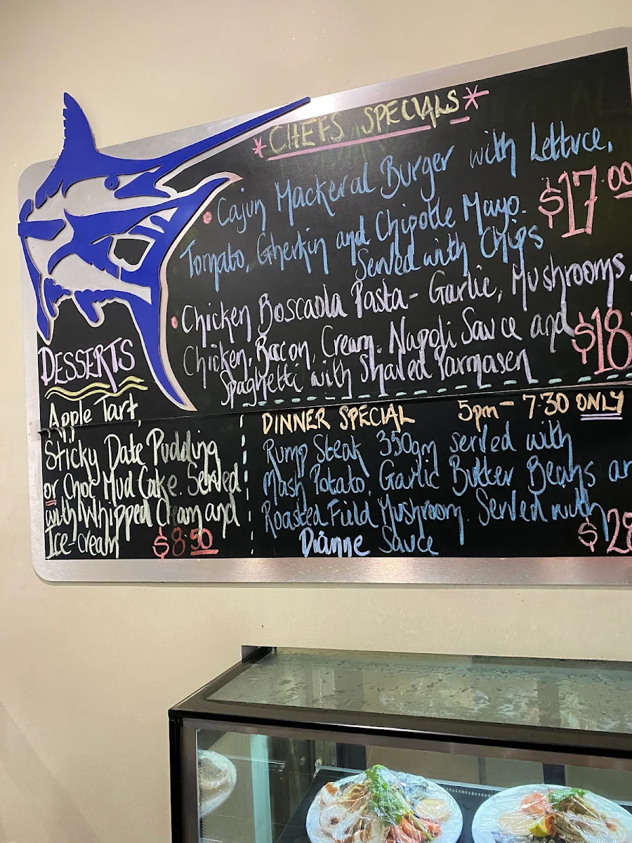 Menu, Marlin Bar