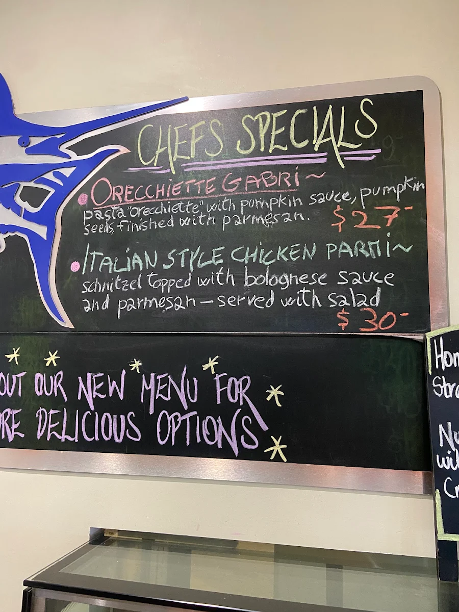 Menu, Marlin Bar