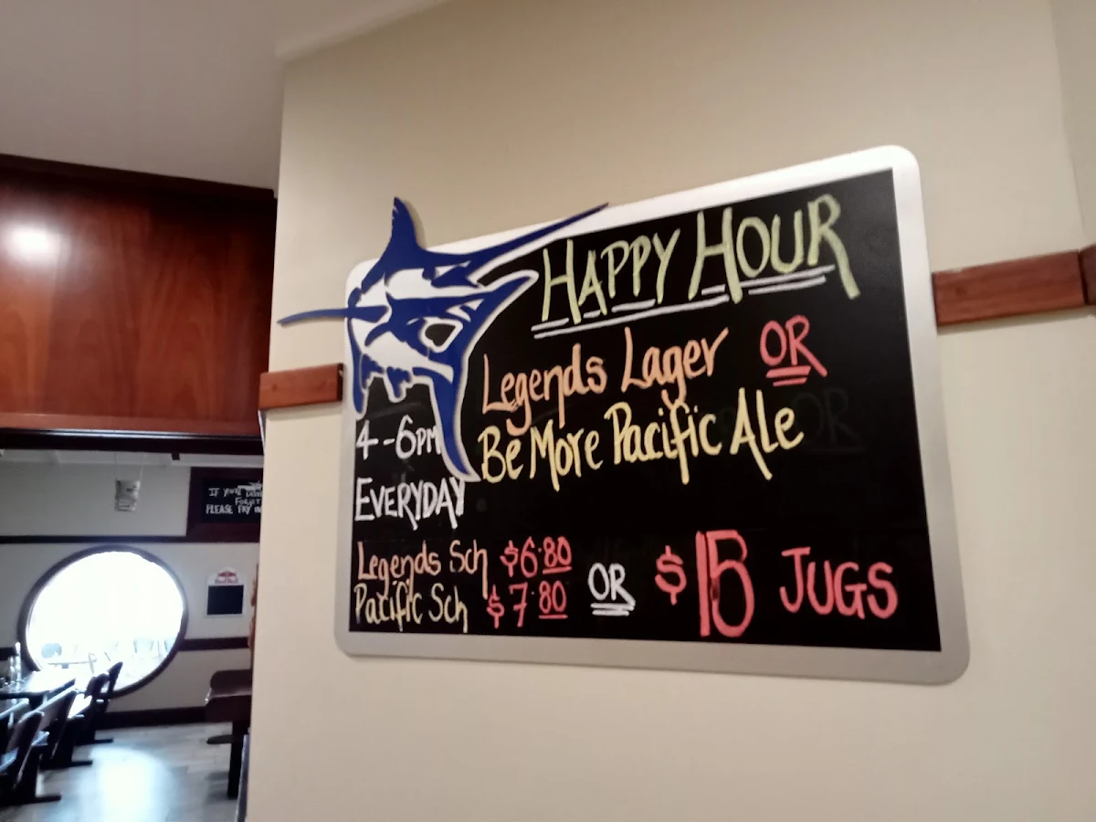 Menu, Marlin Bar