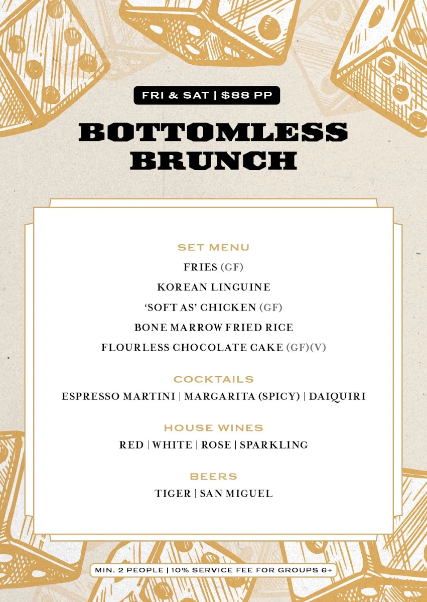 Menu, Hustlers.Syd