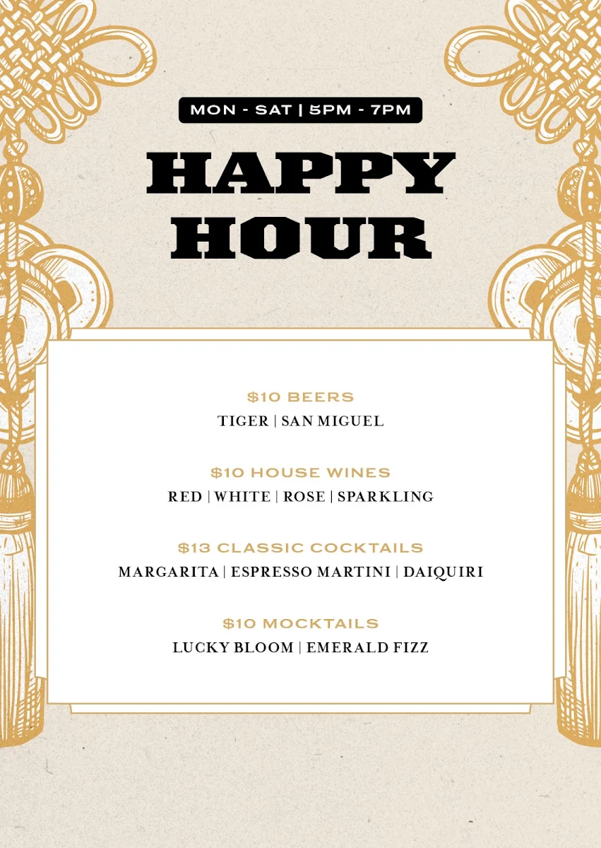 Menu, Hustlers.Syd
