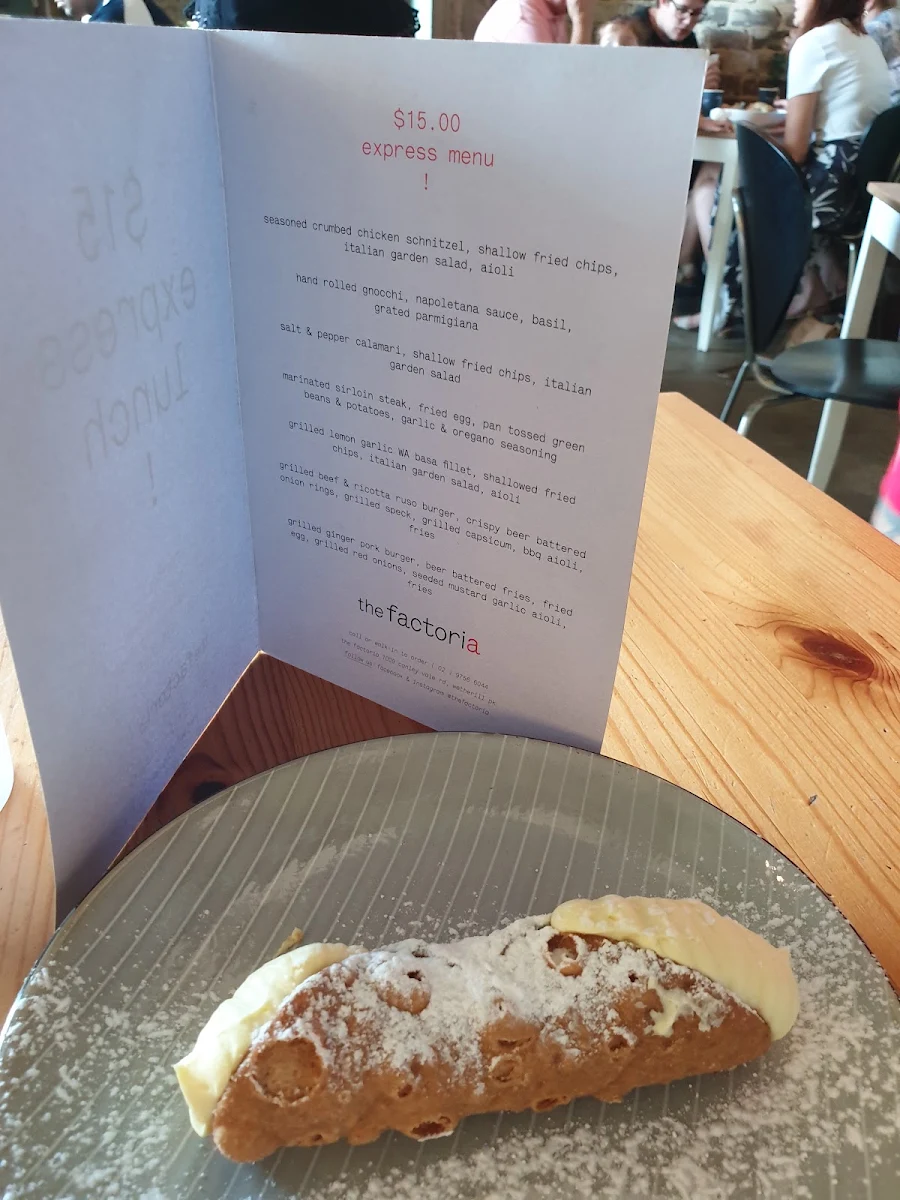 Menu, The Factoria