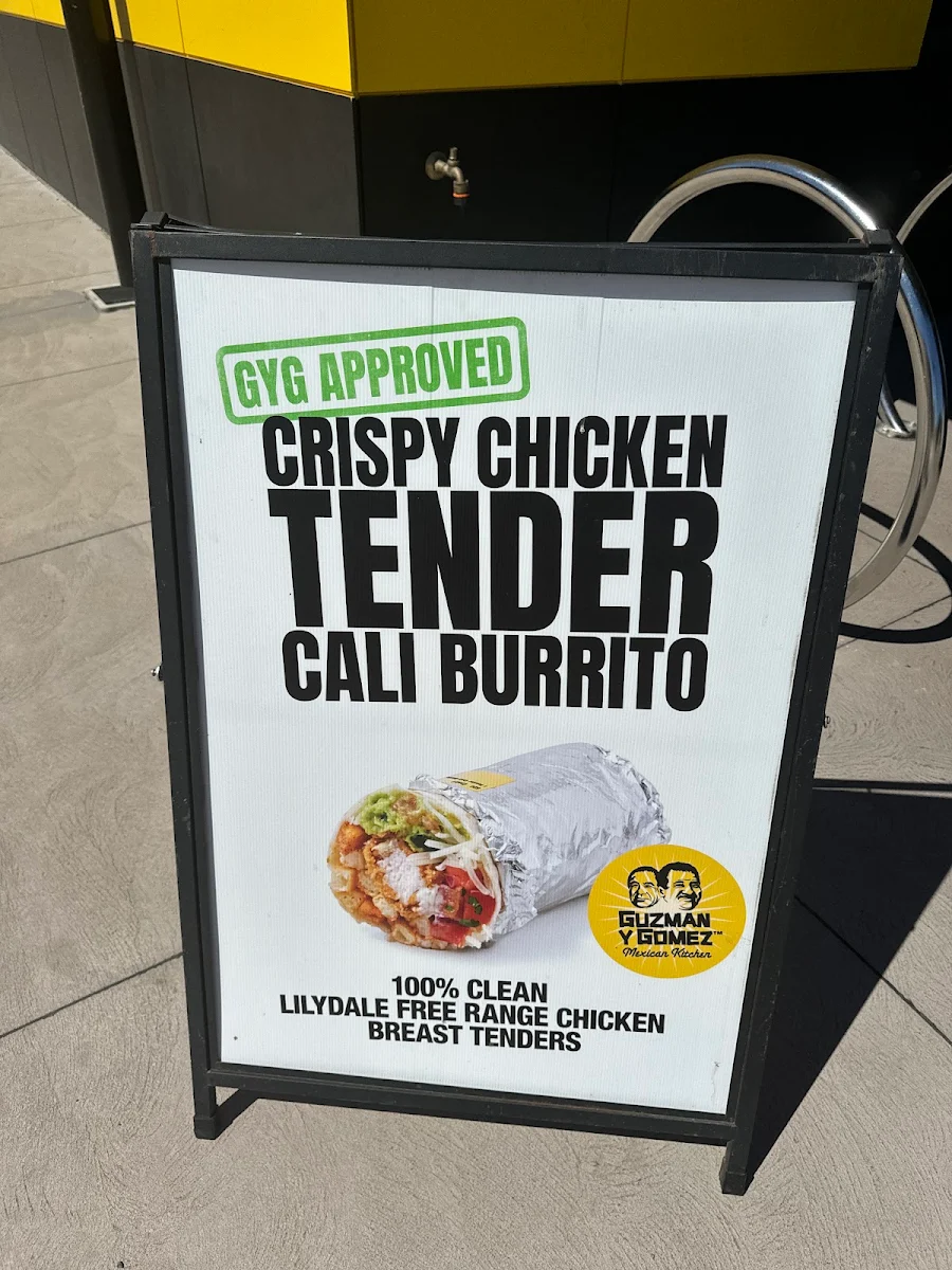 Menu, Guzman y Gomez - Malaga