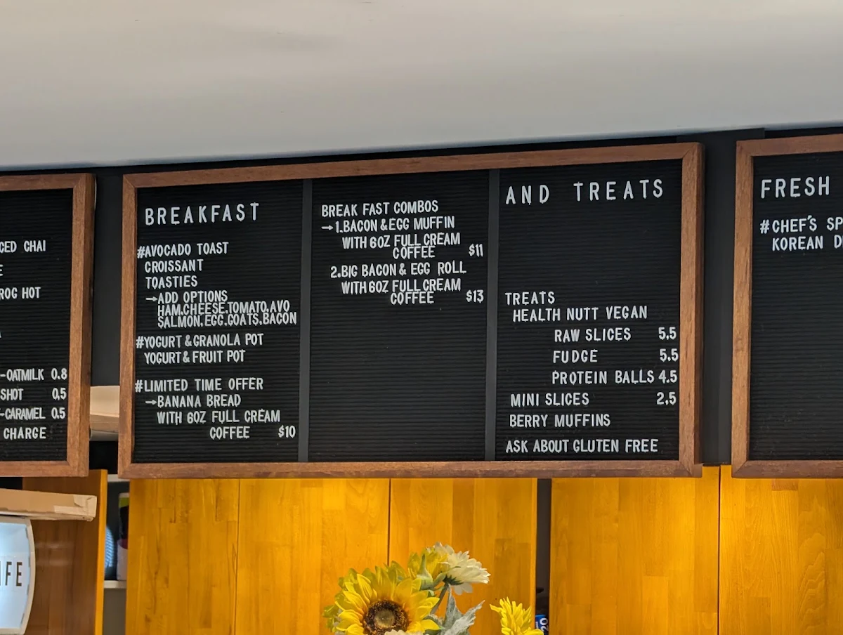 Menu, Rubber Ducky Cafe