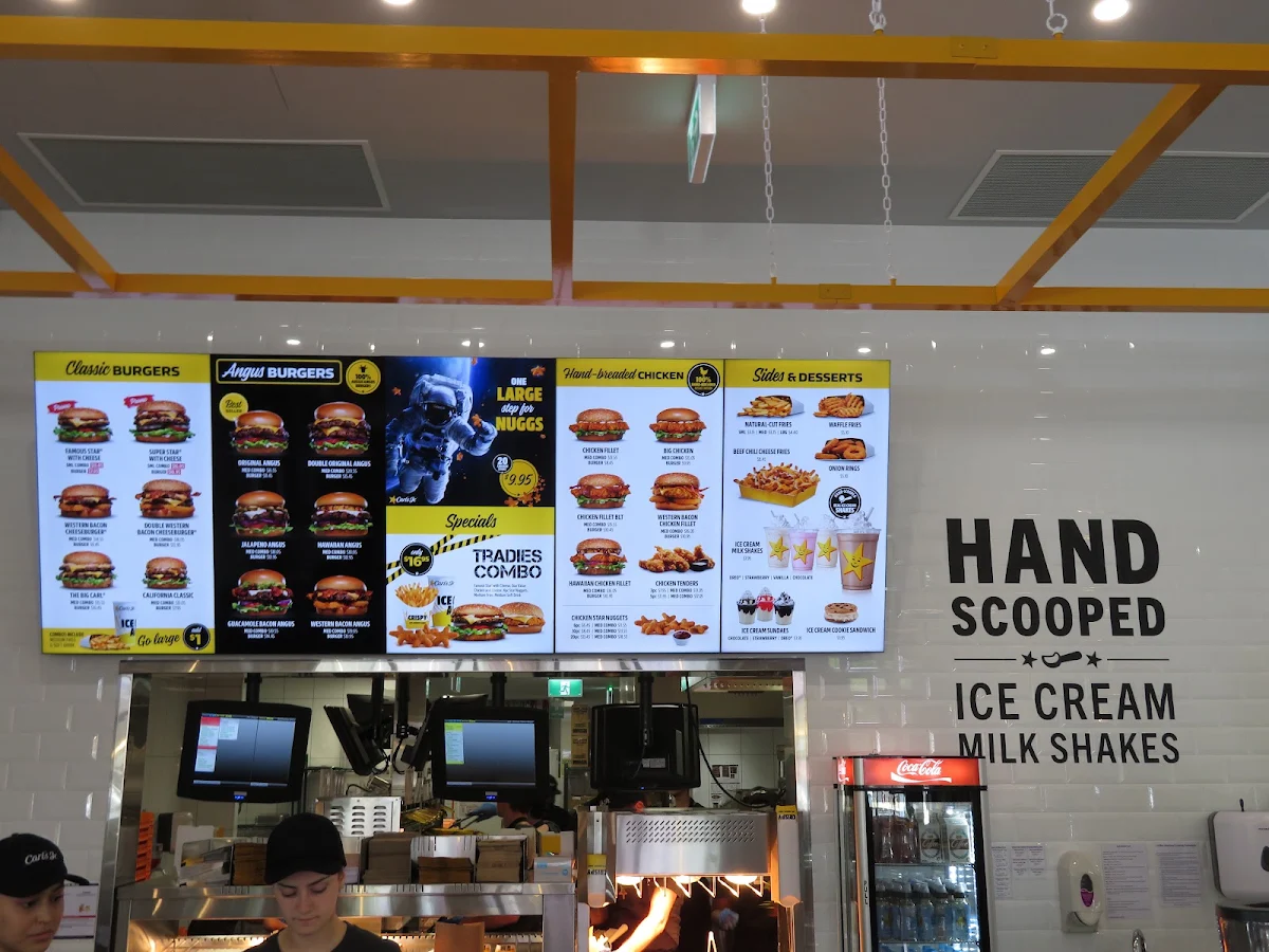 Menu, Carl's Jr. St Peters