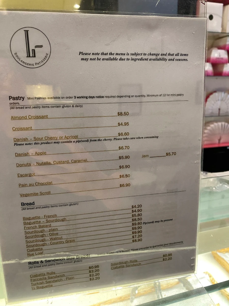 Menu, Le Bon Choix