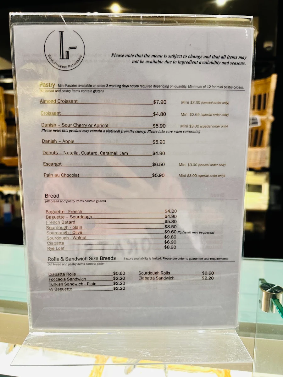 Menu, Le Bon Choix