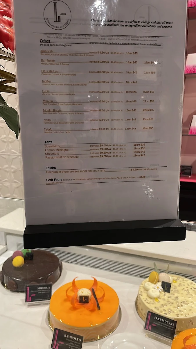 Menu, Le Bon Choix