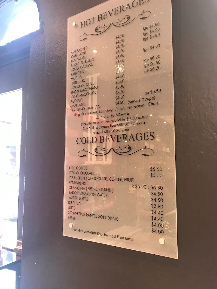 Menu, Le Bon Choix