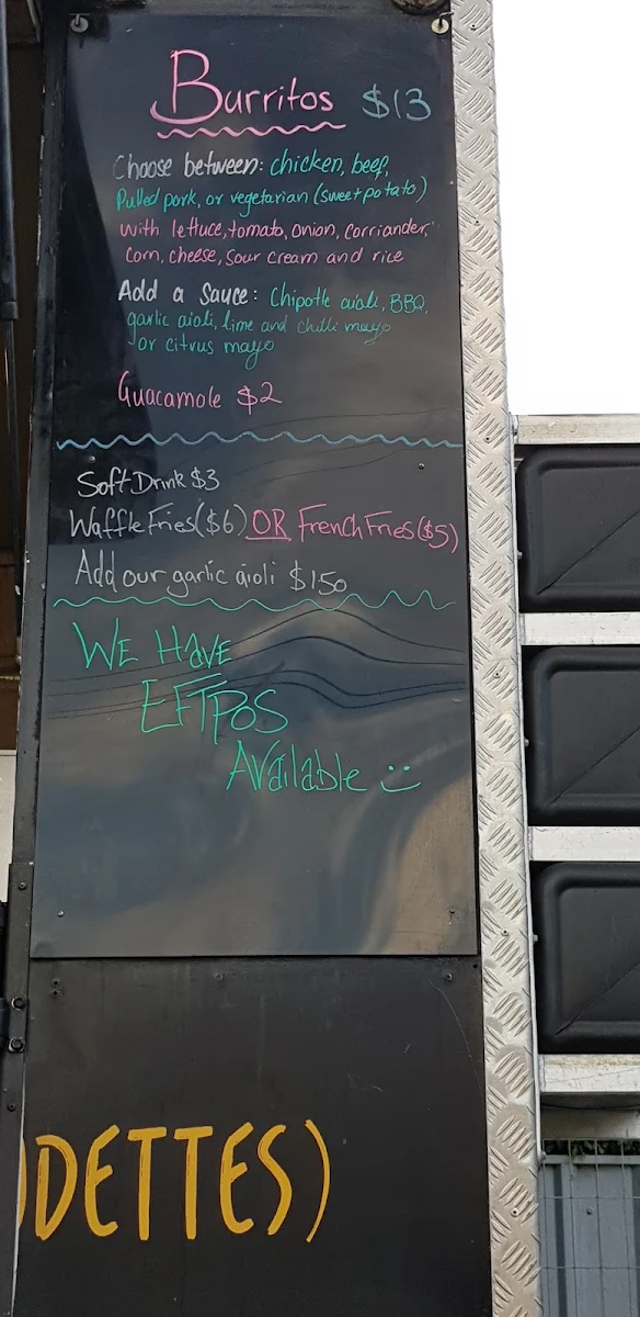 Menu, Food For Dudes