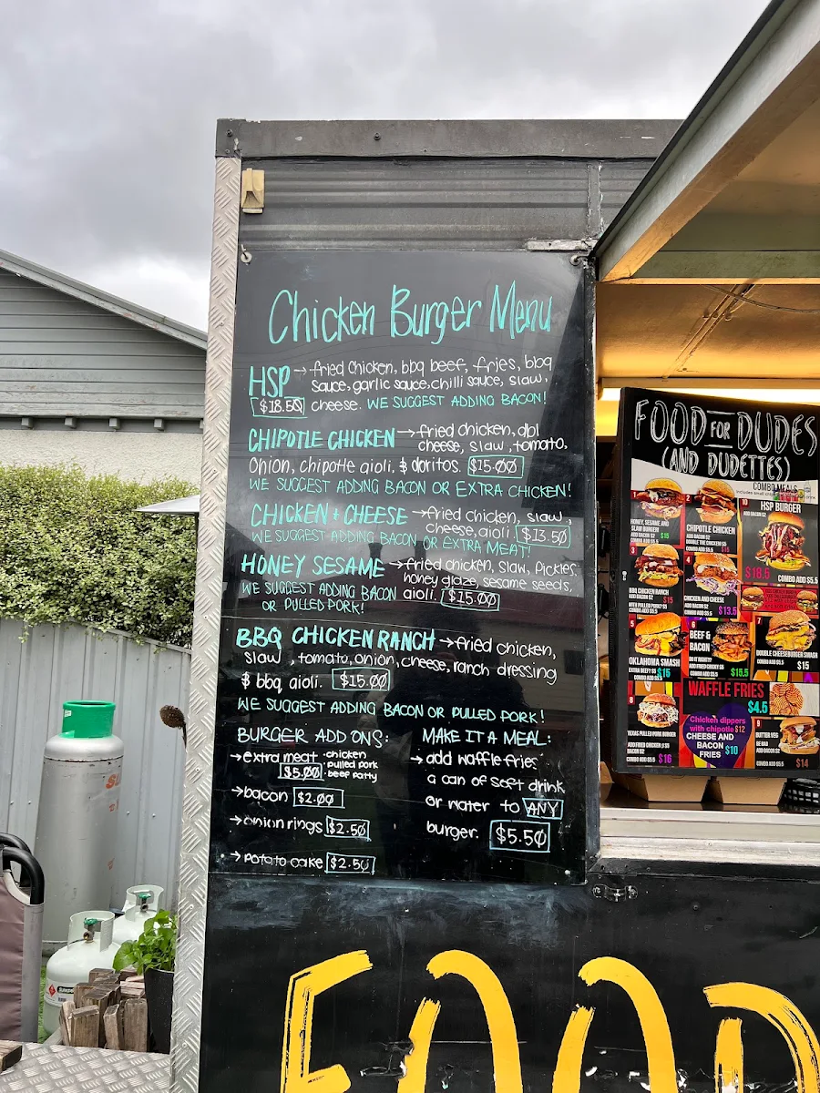 Menu, Food For Dudes