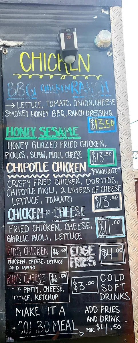 Menu, Food For Dudes
