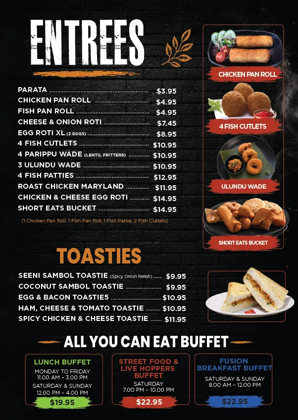 Menu, CHUM CHUMS