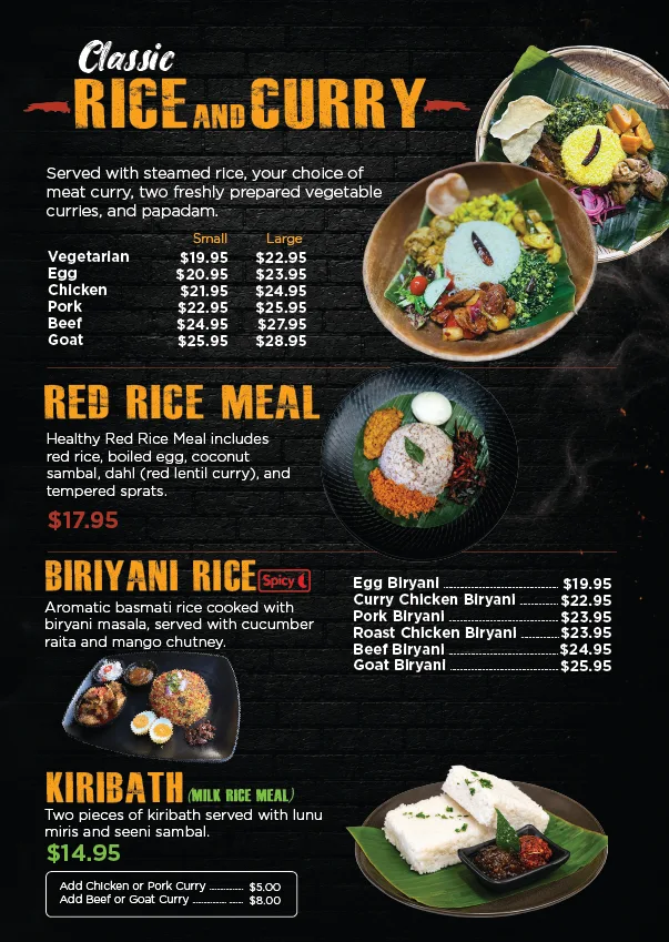 Menu, CHUM CHUMS
