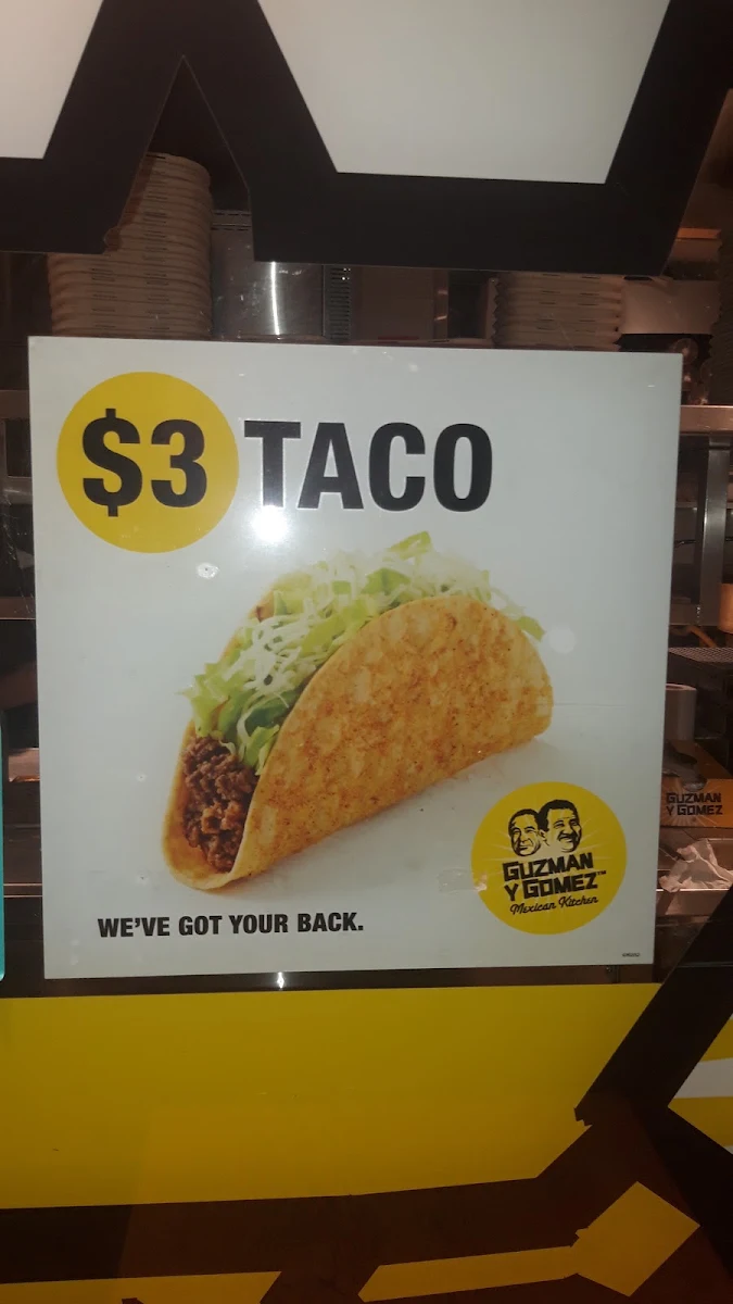 Menu, Guzman y Gomez - Lane Cove
