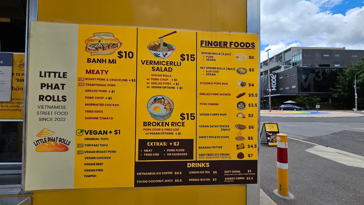 Menu, Little Phat Rolls