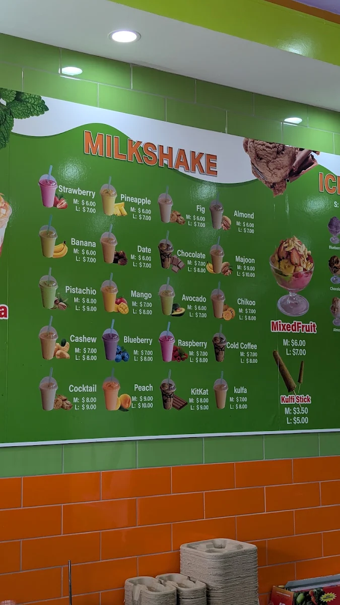 Menu, Khan Juice Clayton