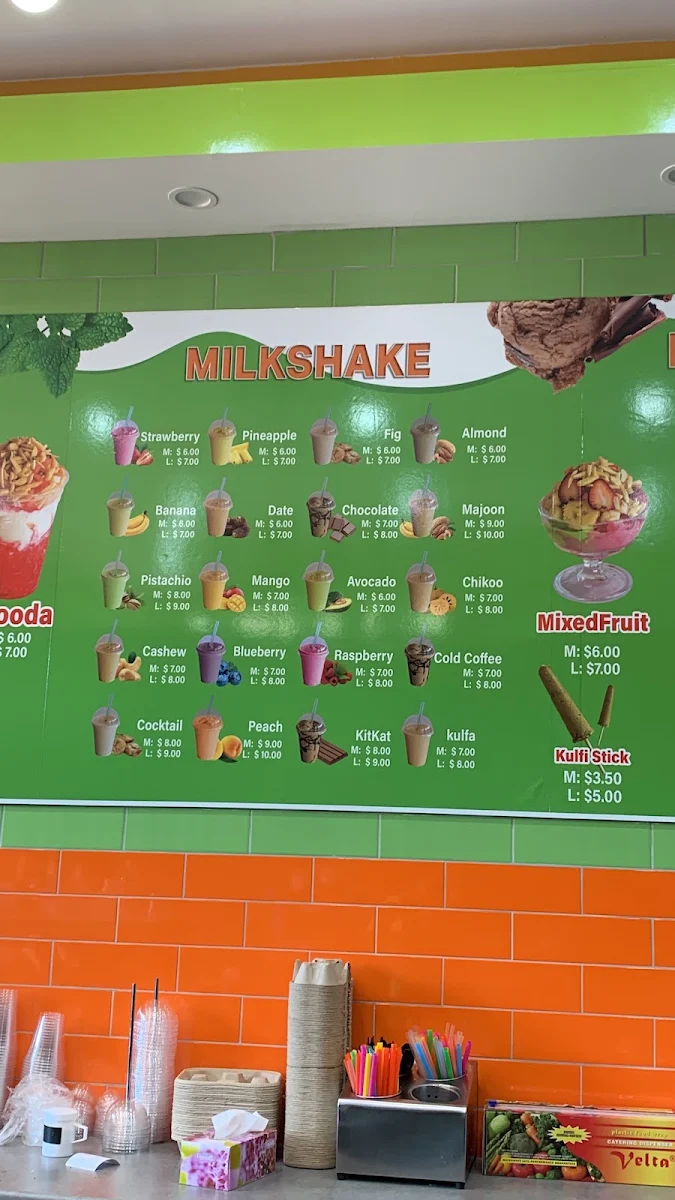 Menu, Khan Juice Clayton