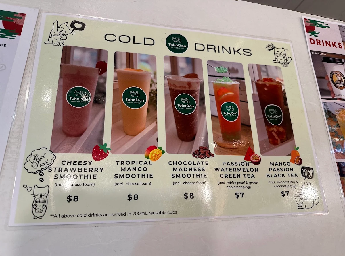Menu, Take 8 Cafe