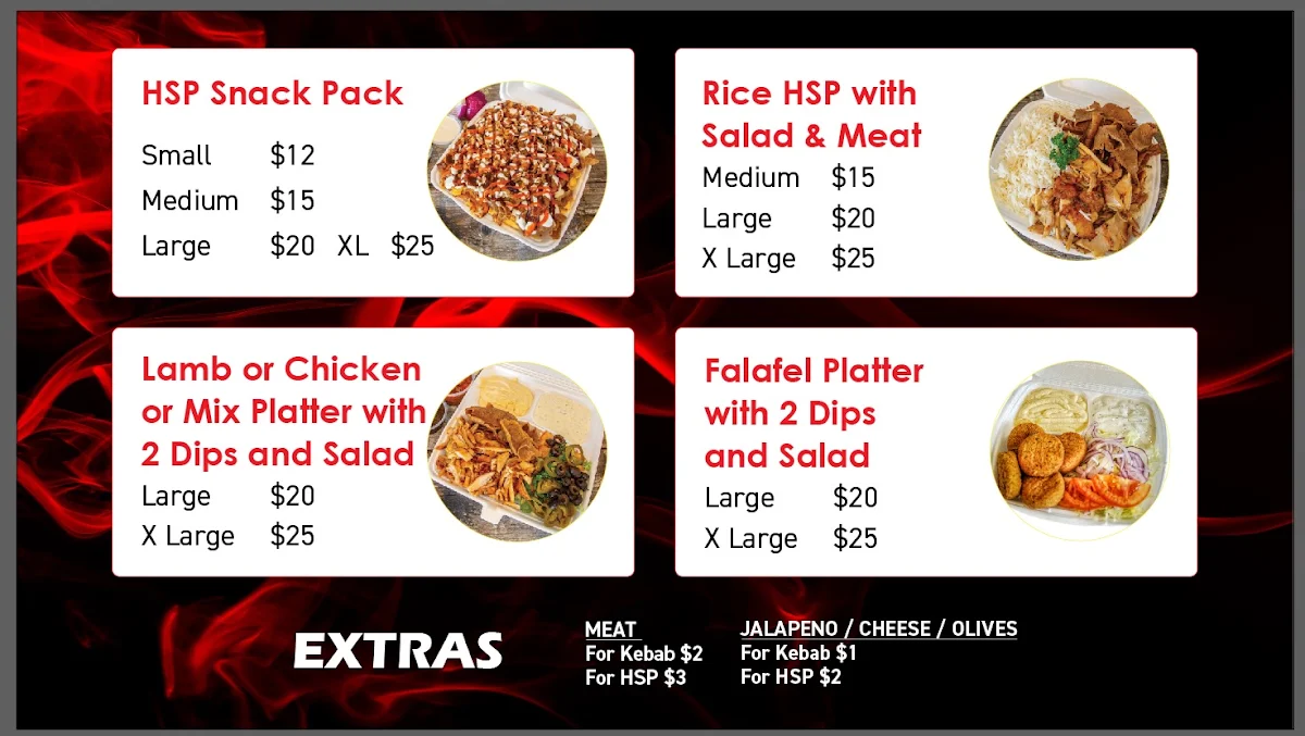 Menu, Kebab Village CD