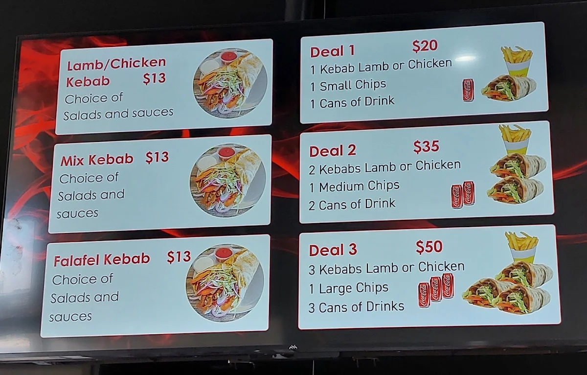 Menu, Kebab Village CD
