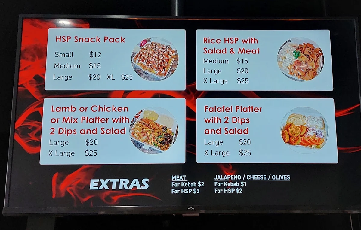 Menu, Kebab Village CD