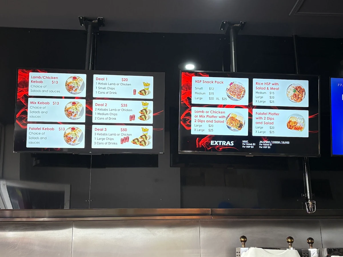 Menu, Kebab Village CD