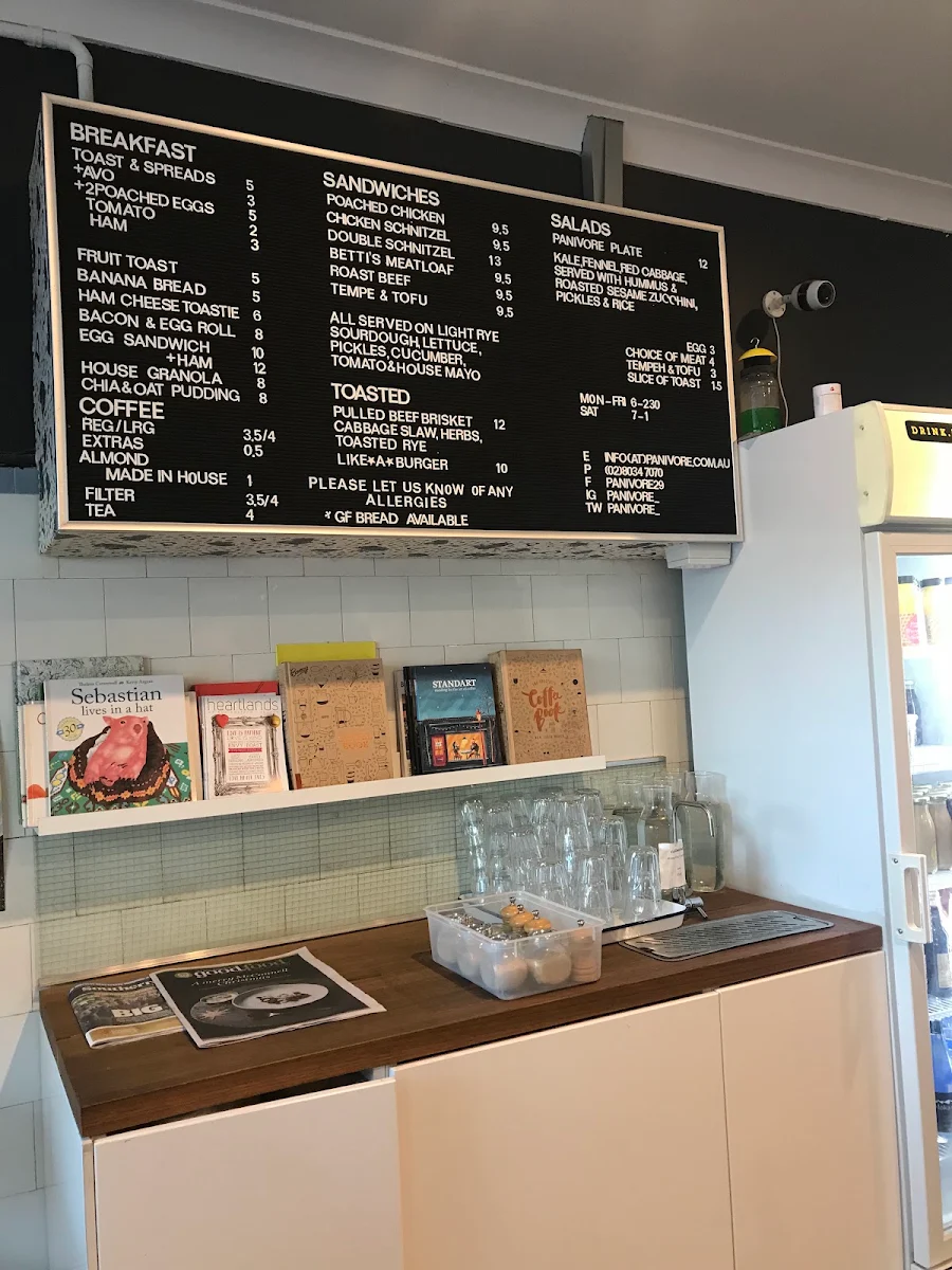 Menu, Panivore