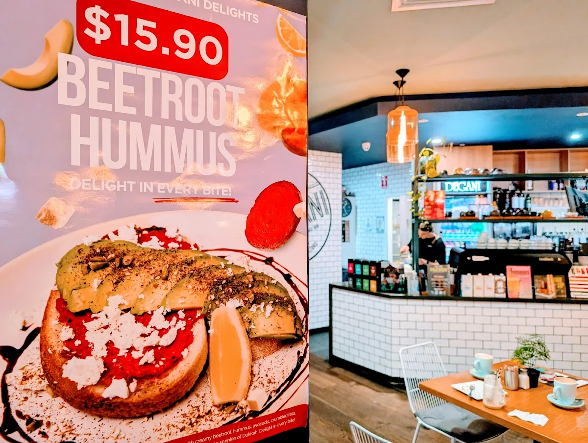 Menu, Degani Greensborough