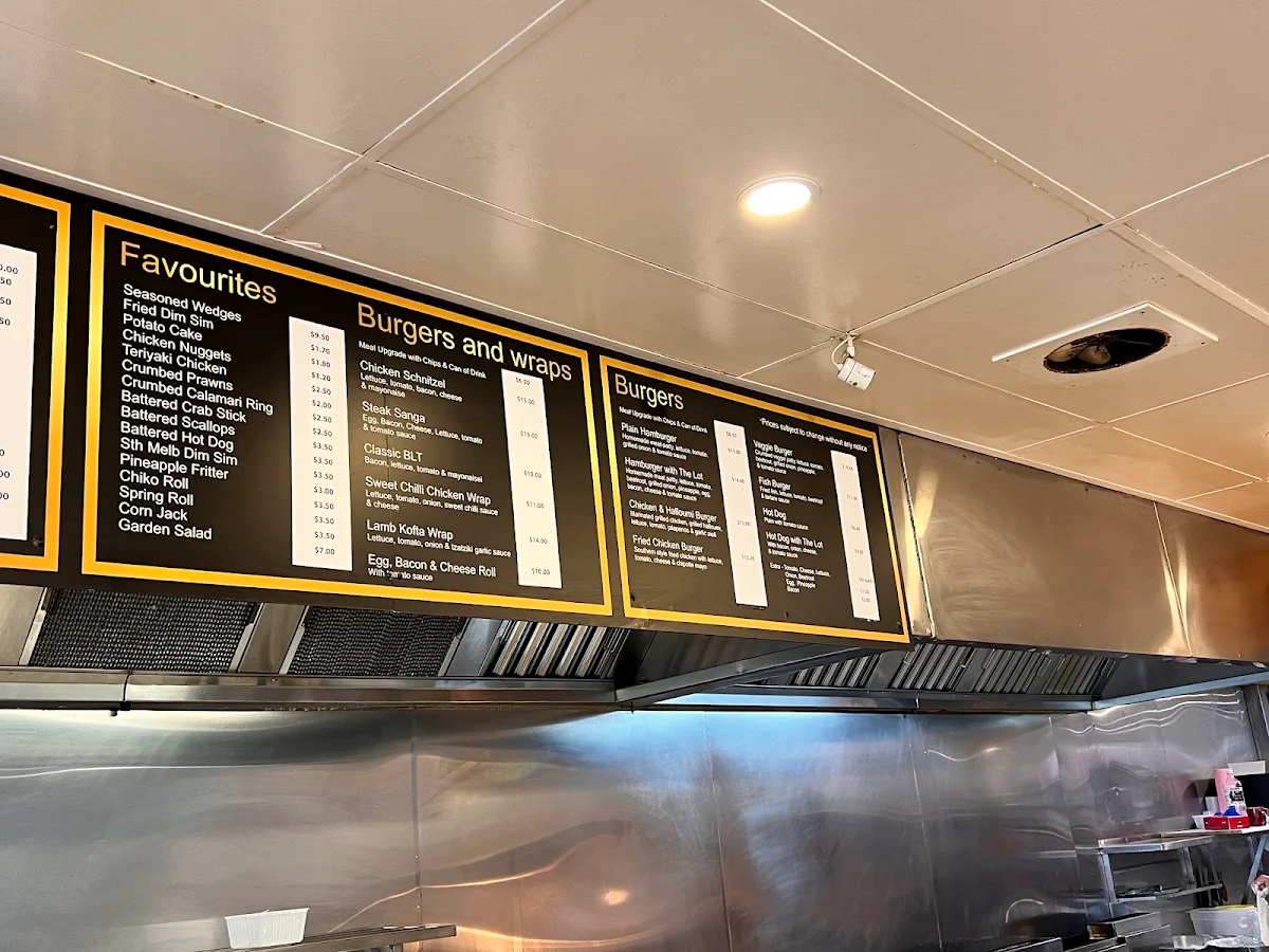 Menu, GOLDEN FRY FISH & CHIPS