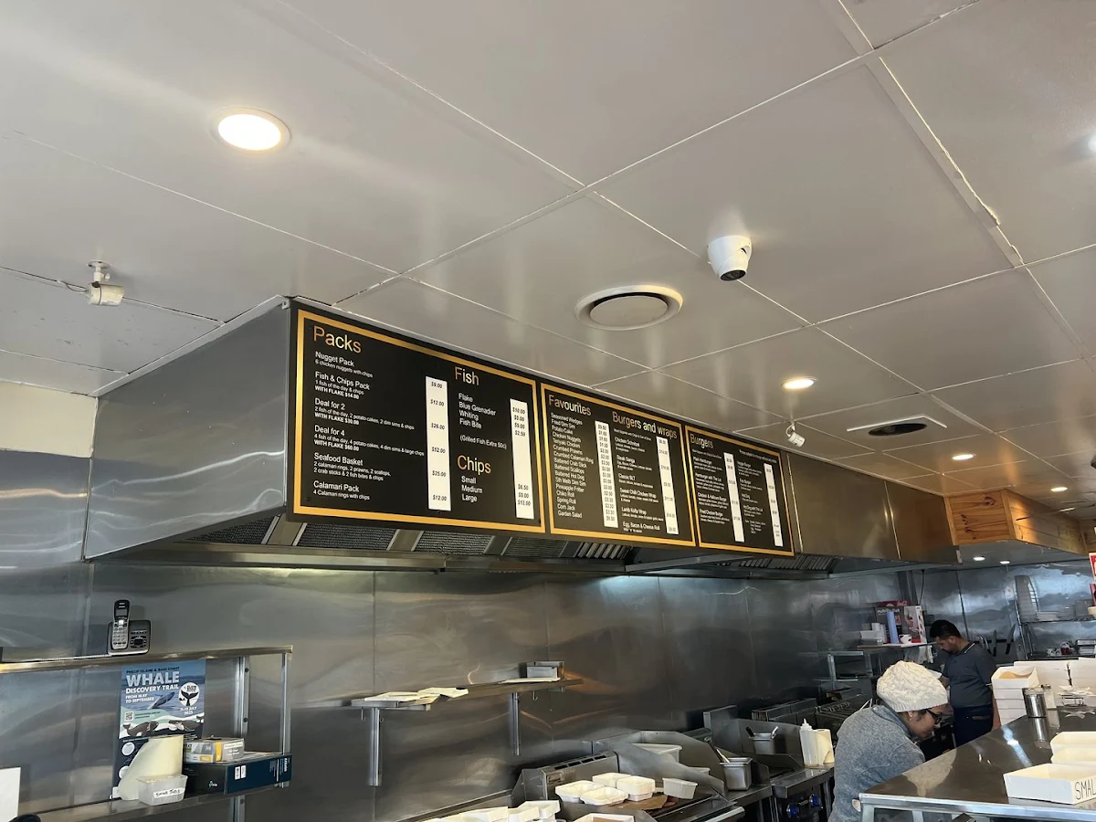 Menu, GOLDEN FRY FISH & CHIPS