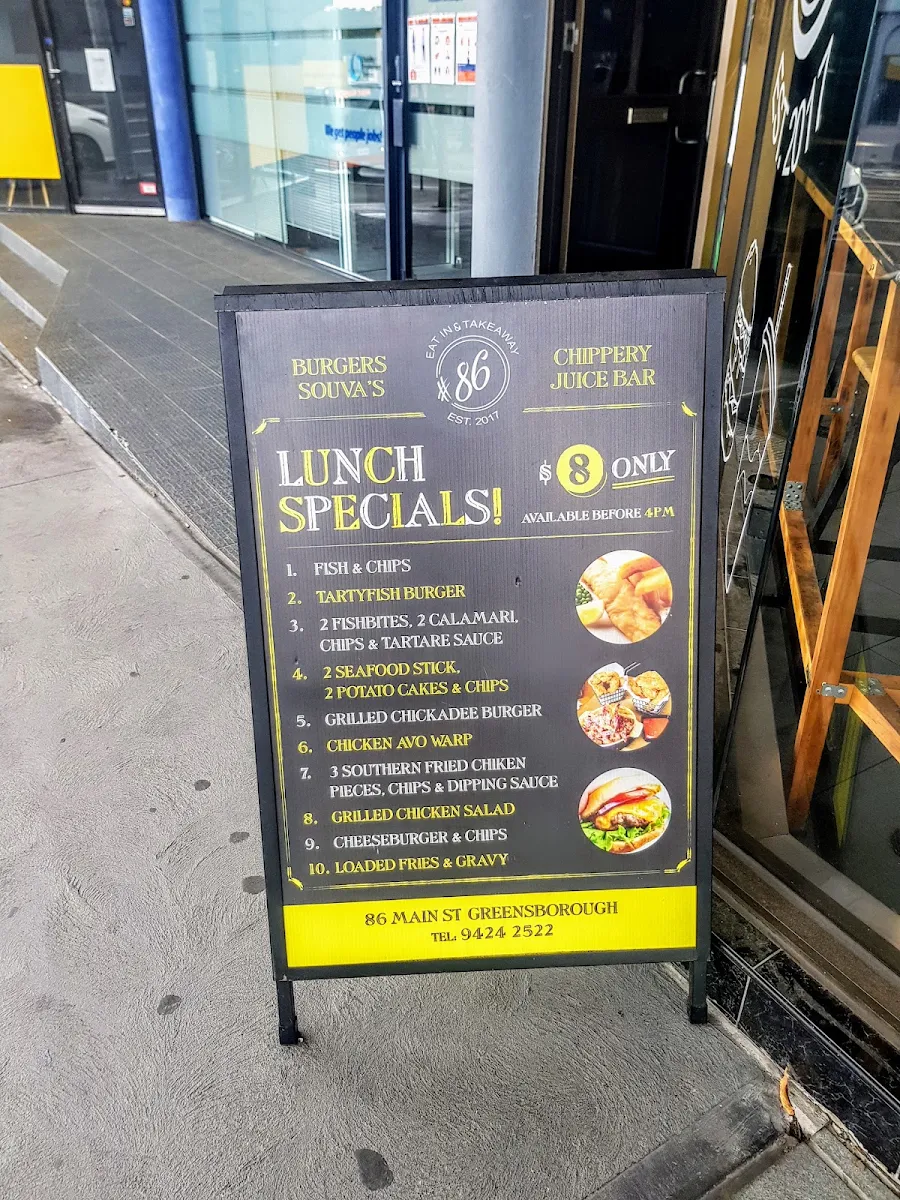 Menu, Hashtag 86