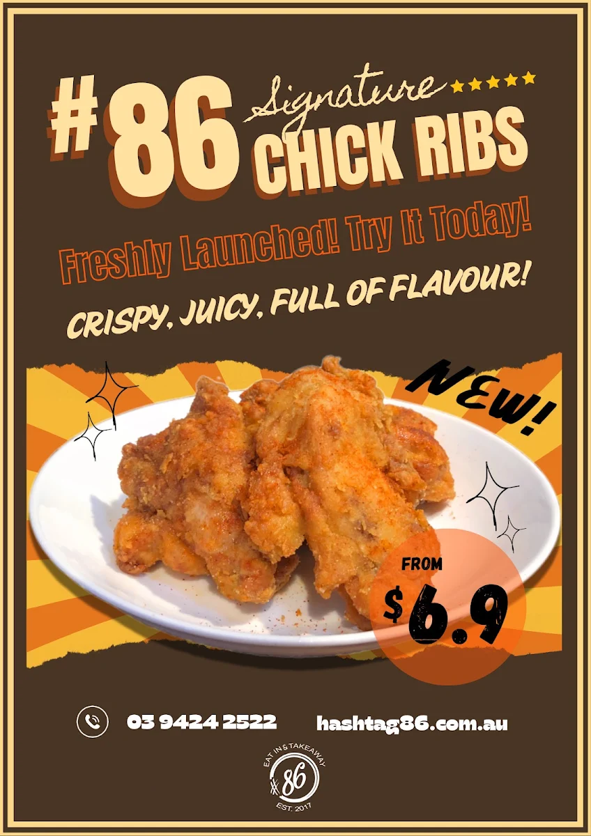 Menu, Hashtag 86