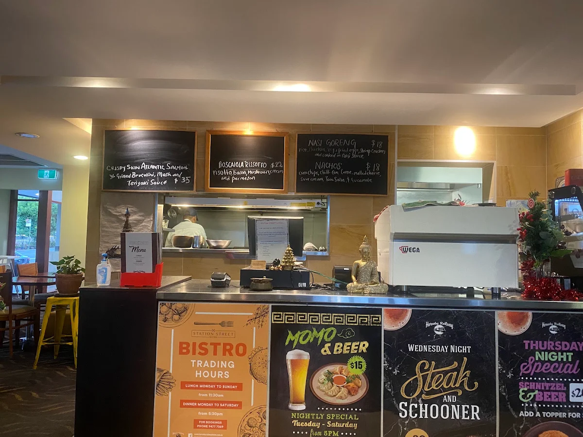 Menu, Hornsby Railway Hotel