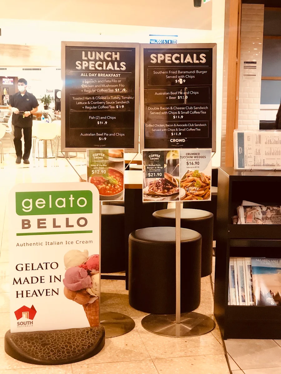Menu, Coffee Crowd