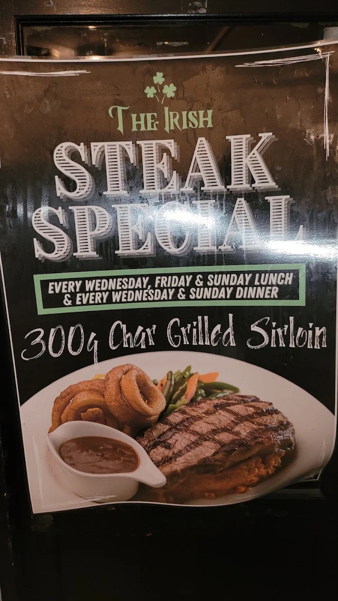 Menu, The Irish