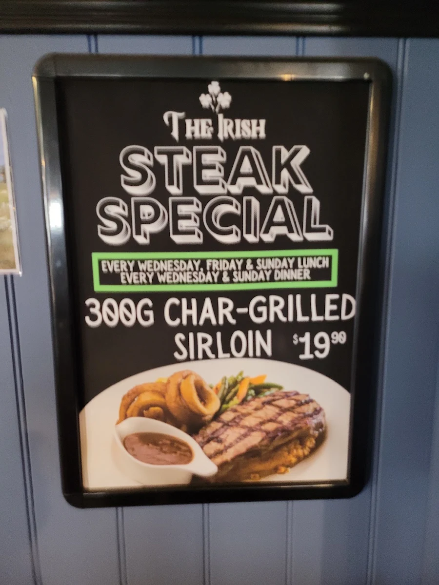 Menu, The Irish