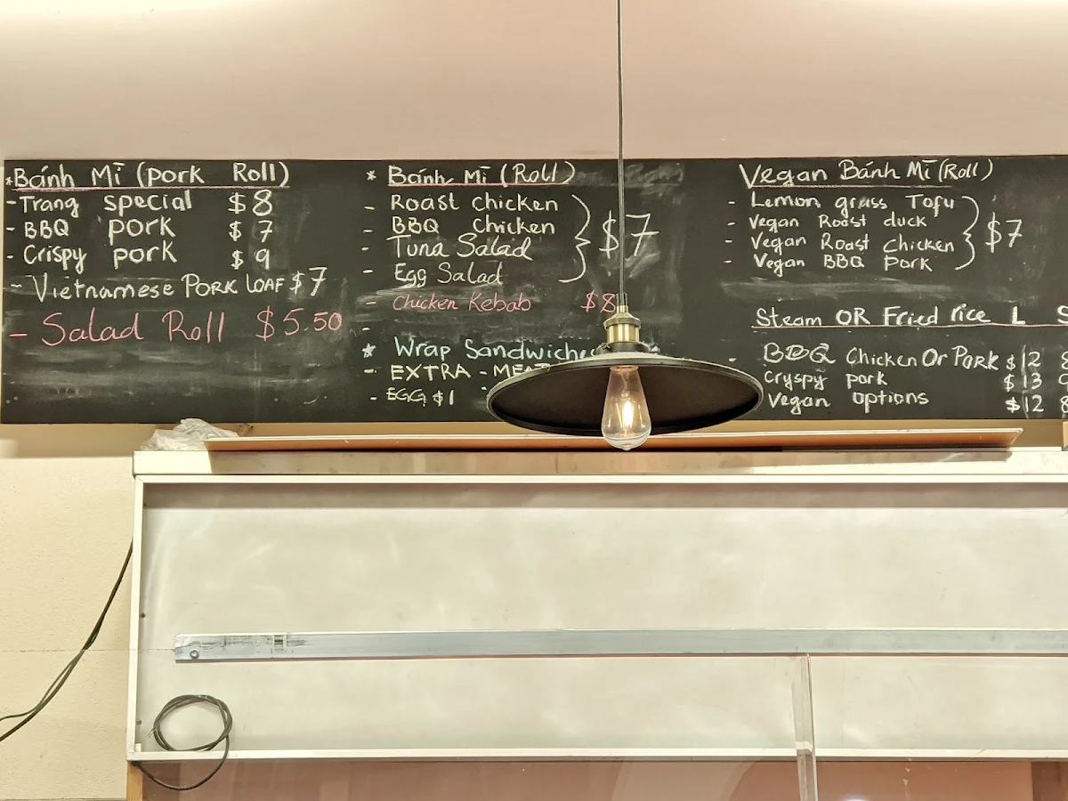 Menu, Trang Bakery & Cafe